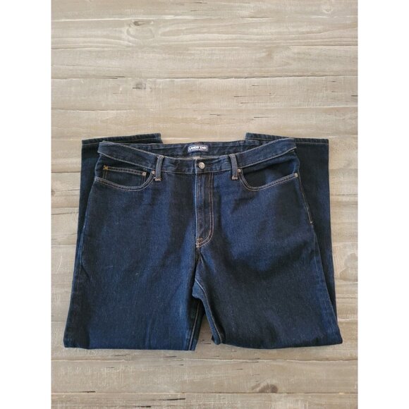 Land's End Square Rigger Blue Jeans Men's Size 36 X 28 Traditional Fit - Picture 3 of 12